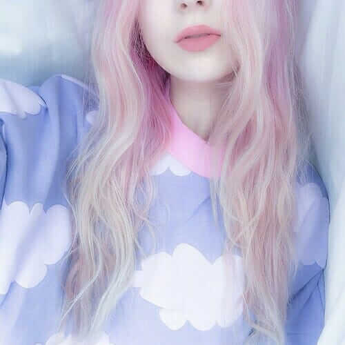 Cute Pastel Pink Hair Style