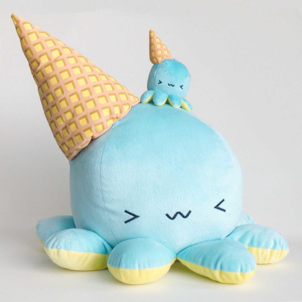 Giant Melty Dropped Ice Cream Cone Plushie