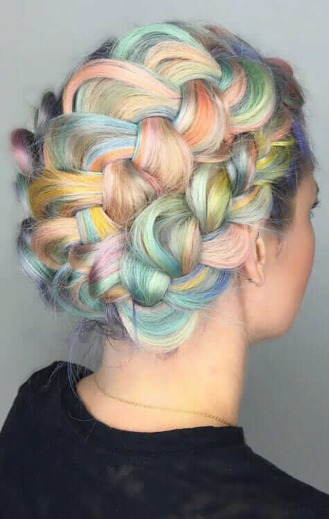 Macaron chalk hairstyle by shelleygregoryhair