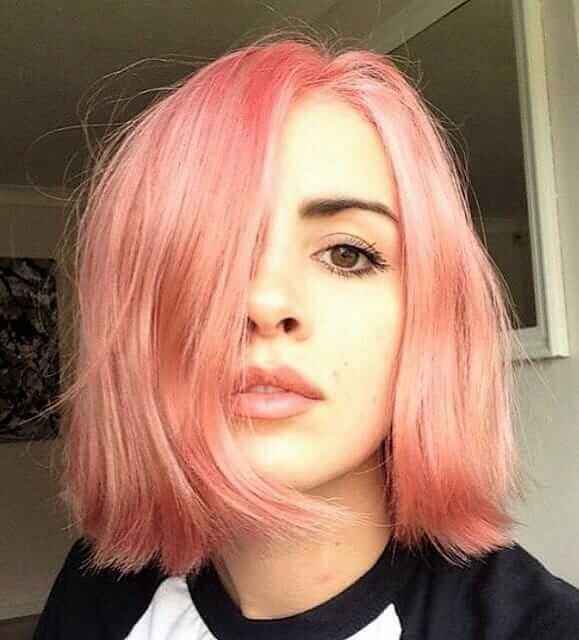 Short pastel pink hairstyle by tasher_spencer