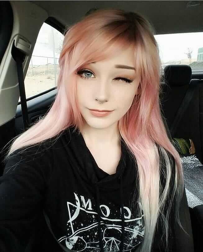 Long pink hair style by nicoleeeveedavis