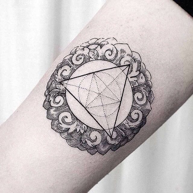 Geometric ornament arm tattoo by dogma_noir