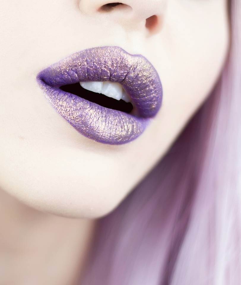 Holographic glitter lipstick makeup idea by glitterbubblegum_