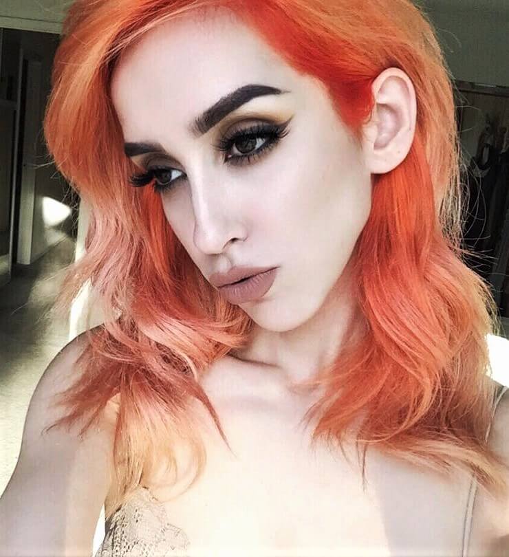 Peachy makeup look by linabugz