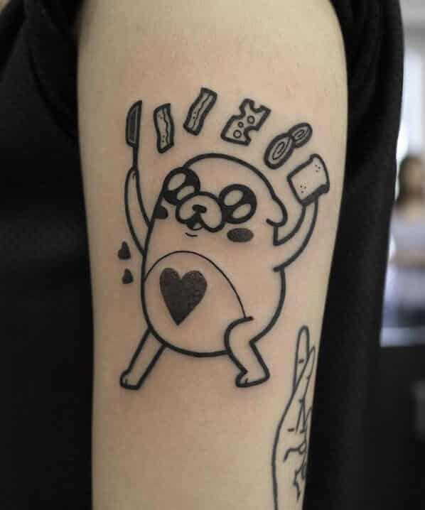 Adventure Time Jake tattoo