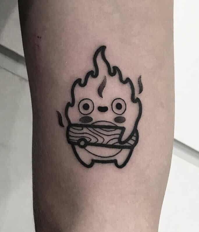 Howl's moving castle Calcifer tattoo