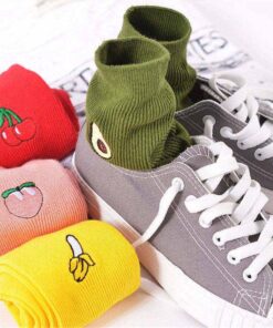 Fruits Embroidered Socks