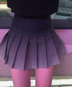 Black to Grey Gradient High Waist Skirt 2