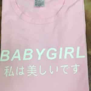BABYGIRL Japanese Letters Graphic Tee 3