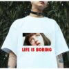 "Life is Boring" Mia Wallace Printed Tee