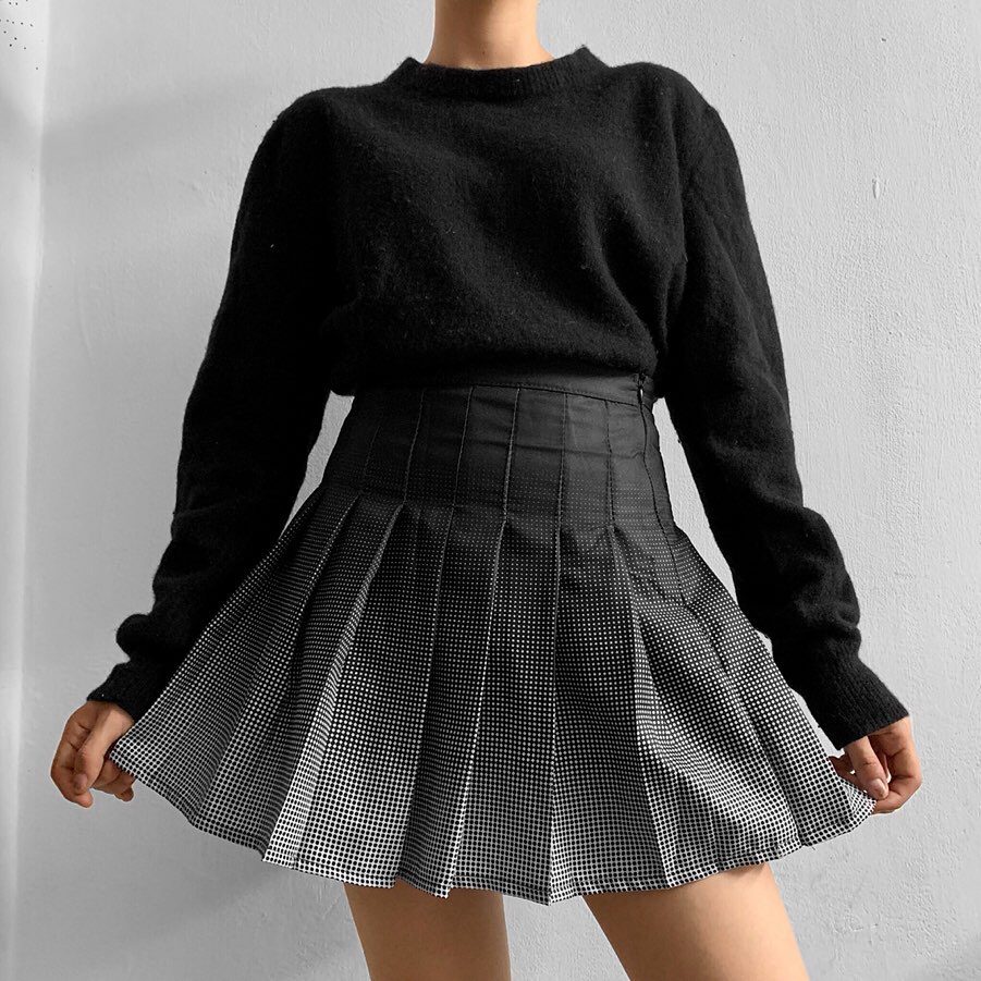 Gradient High Waist Skirt