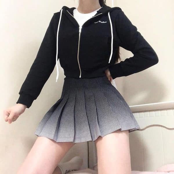 Gradient High Waist Skirt