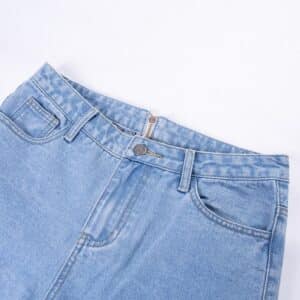 Jeans with Back Zipper Details