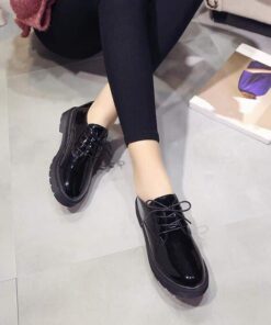 Slip on Oxfords Shoes Black 2