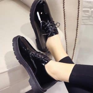 Slip on Oxfords Shoes Black