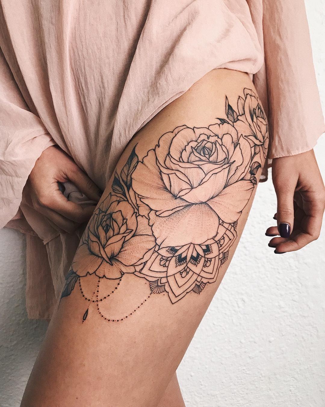 54 Cute Roses Tattoos Ideas Worth Checking Out - Ninja Cosmico