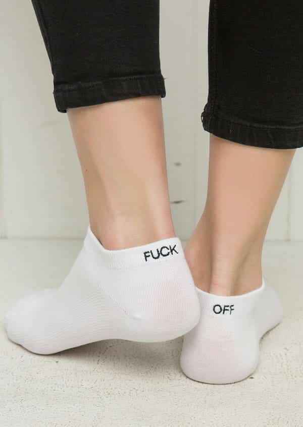 Fuck Off White Socks 2