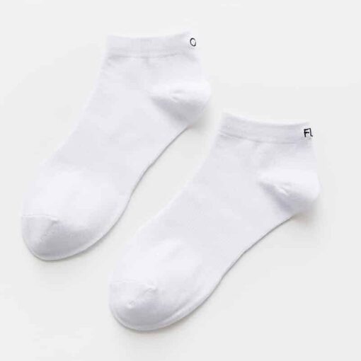 “Fk Off” Ankle Socks White 3