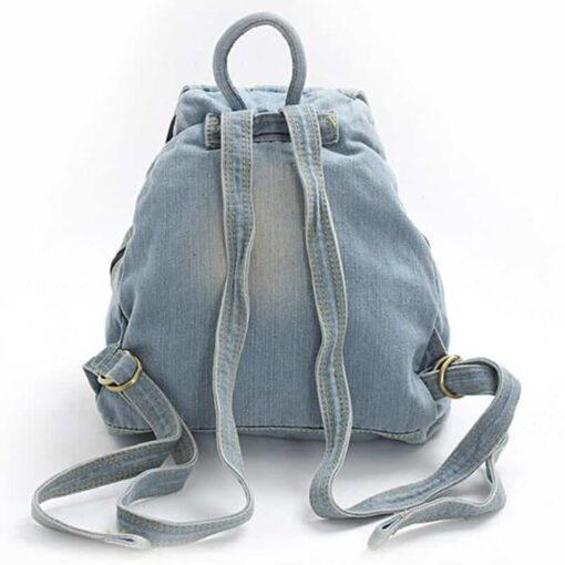 Vintage Denim Backpack 2