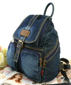 Vintage Denim Backpack 4
