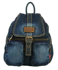 Vintage Denim Backpack 1