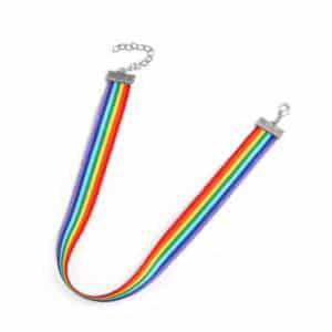 Rainbow Ribbon Choker 3