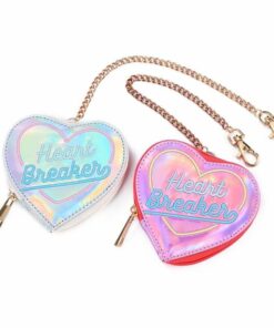 Heart Breaker Holographic Coin Purses