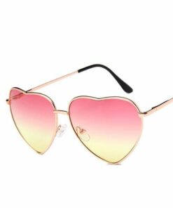 Heart Shaped Reflective Sunglasses 2