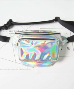 Holographic Fanny Pack Silver