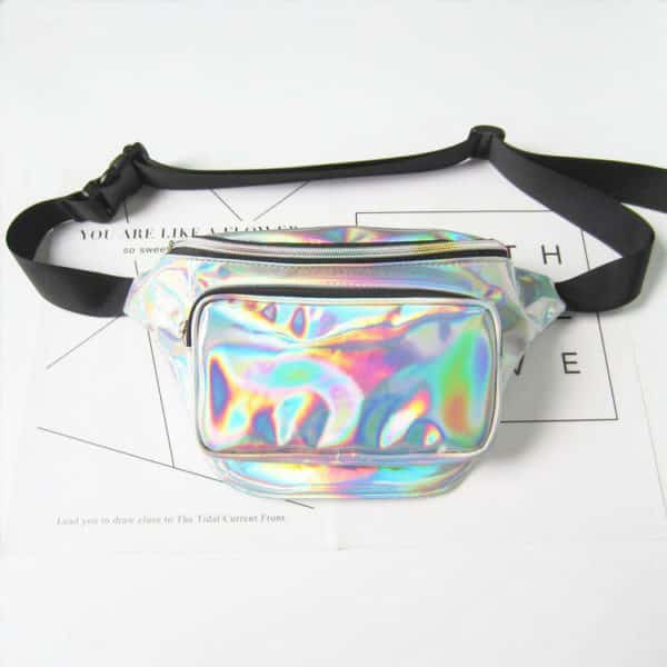 Holographic Fanny Pack Silver