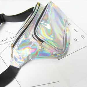 Holographic Fanny Pack Silver Side