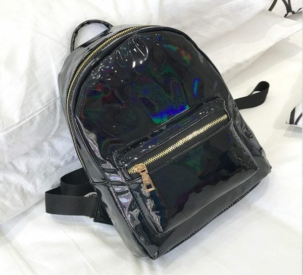 Holographic Small Backpack Black