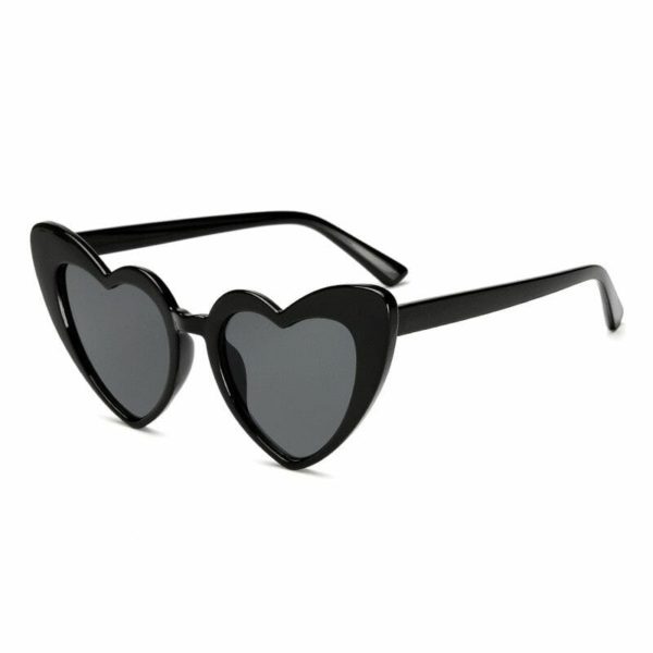 Heart sunglasses black