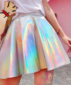 Holographic Mini Skirt