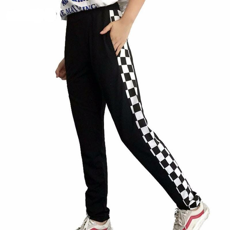 Discover 71+ black and white checkerboard pants - in.eteachers