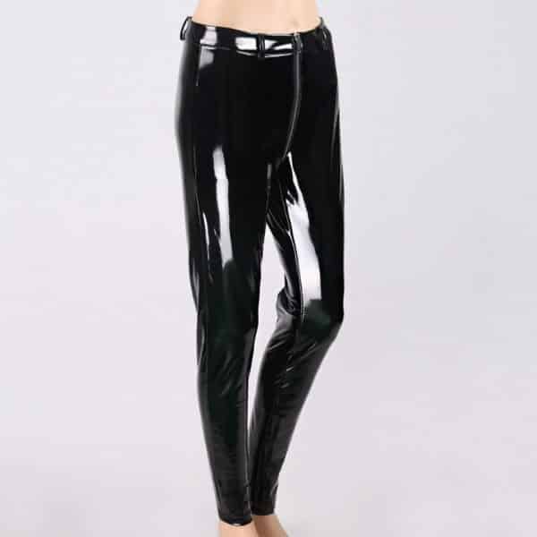 Faux Leather Pants with Back Zipper Full 2