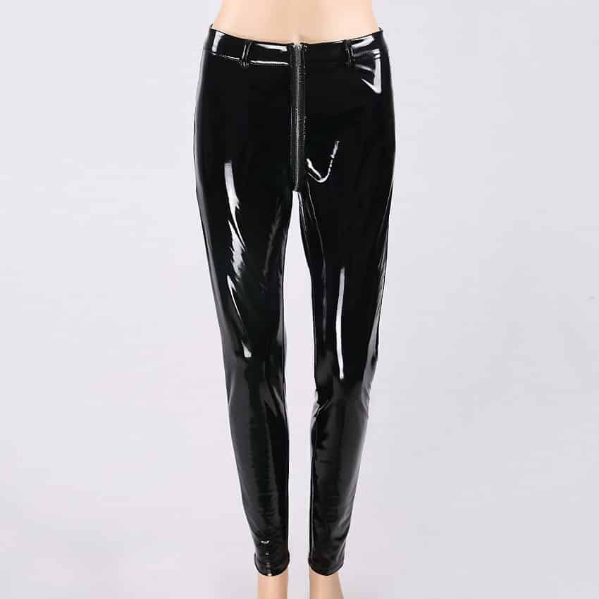 Ghoul RIP Sexy Black Wet Look Front To Back Zipper Pants  Lyst