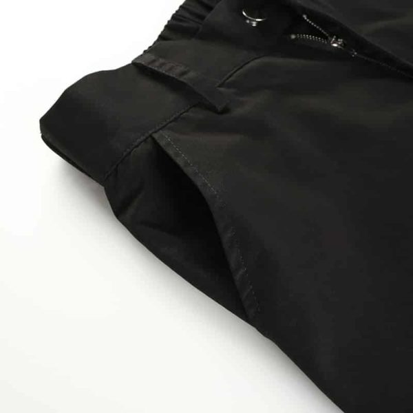 High Waist Loose Black Trousers 7