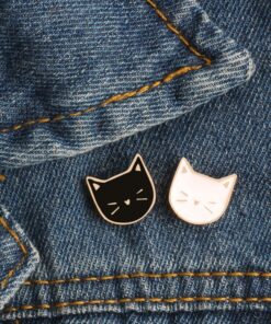 Black & White Cats Pins
