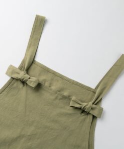 Oversized Dungaree Green Details