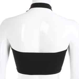 Backless Crop Top with Choker 2