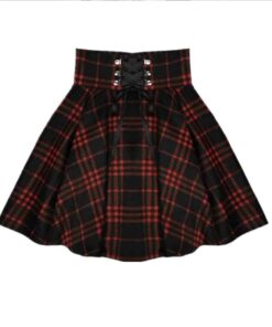 Ribbon Lacing Mini Skirt 4