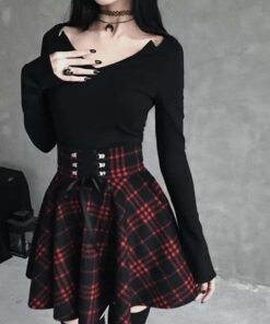 Ribbon Lacing Mini Skirt 1