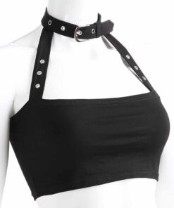 Backless Crop Top with Choker side