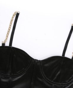Black Camisole with Chain Straps Full Details