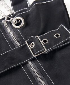 Front Chain Straps Mini Dress Details 3