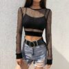Hollow Out Mesh Top 3