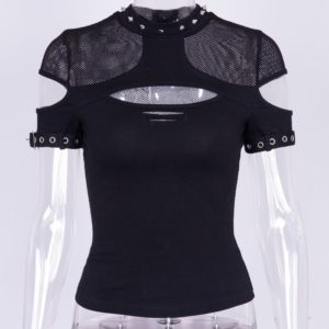 Spiked Mesh Gothic Top