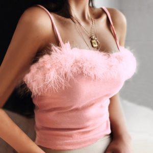 Fluffy Pink Camisole