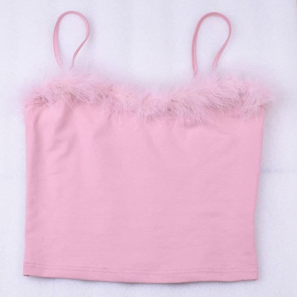 Fluffy Pink Camisole Full 1
